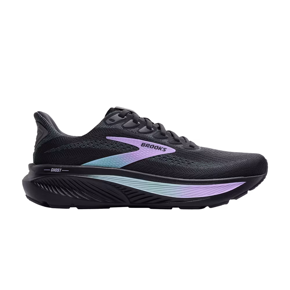 Brooks Women's Ghost 17 Grey Clearwater Purple