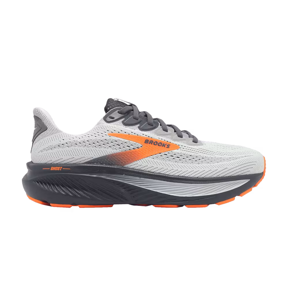 Brooks Ghost 17 Extra Wide Oyster Mushroom Orange Ebony