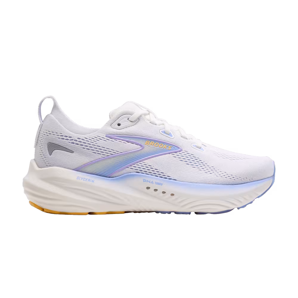 Brooks Women's Glycerin 22 White Blue Heron Apricot