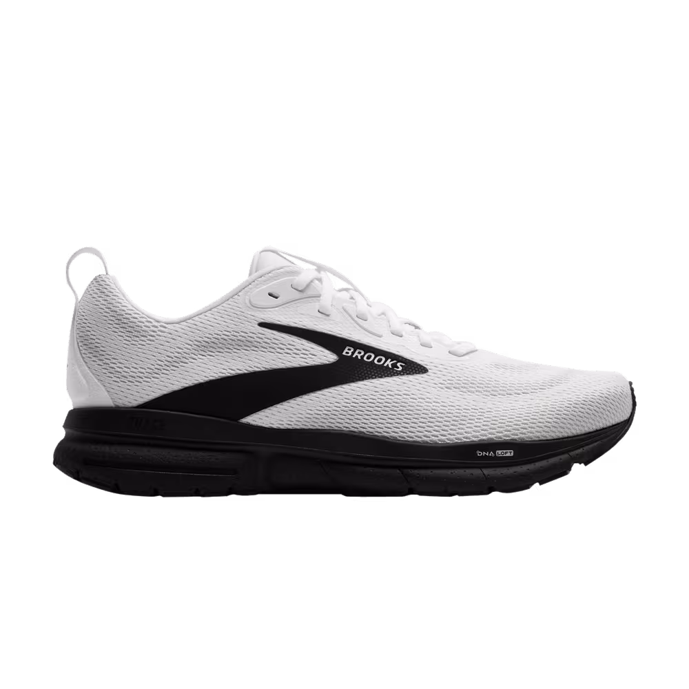 Brooks Trace 4 Bright White Black