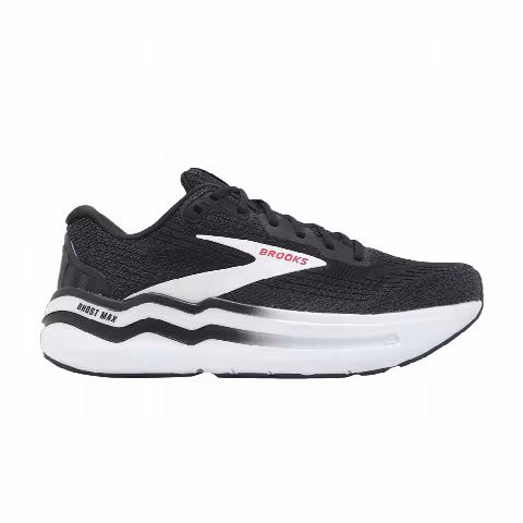 Brooks Ghost Max 2 'Black White Fiery Red'