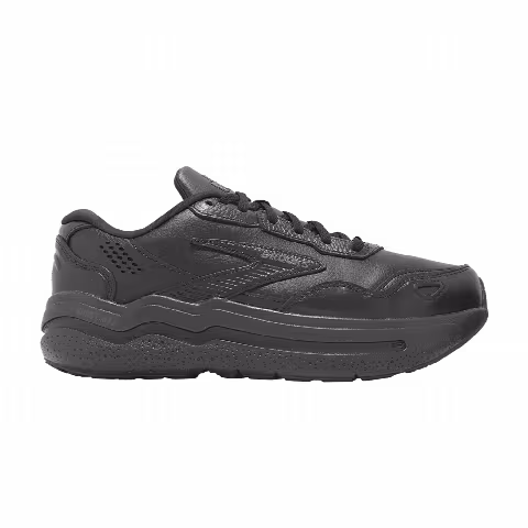 Brooks Ghost Max Leather 2E Wide 'Triple Black'