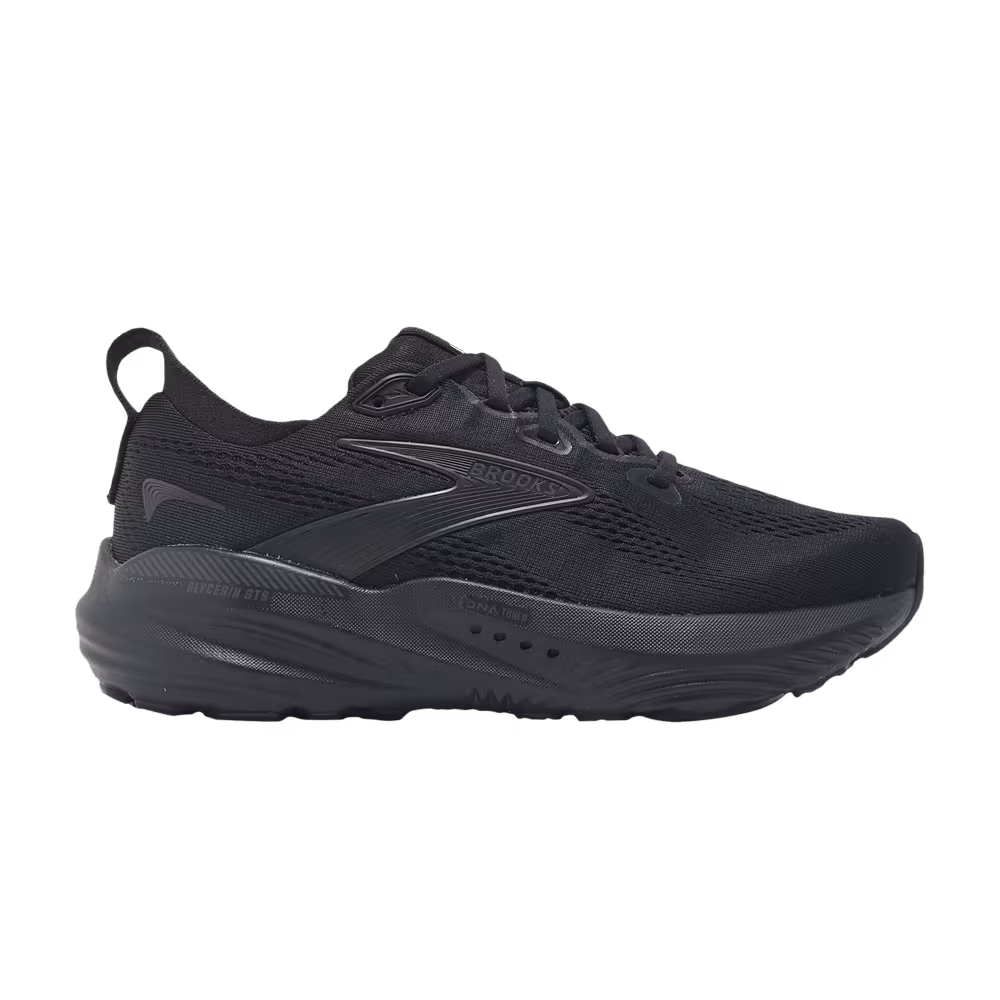 Brooks Women's Glycerin GTS 22 D Wide Black Ebony