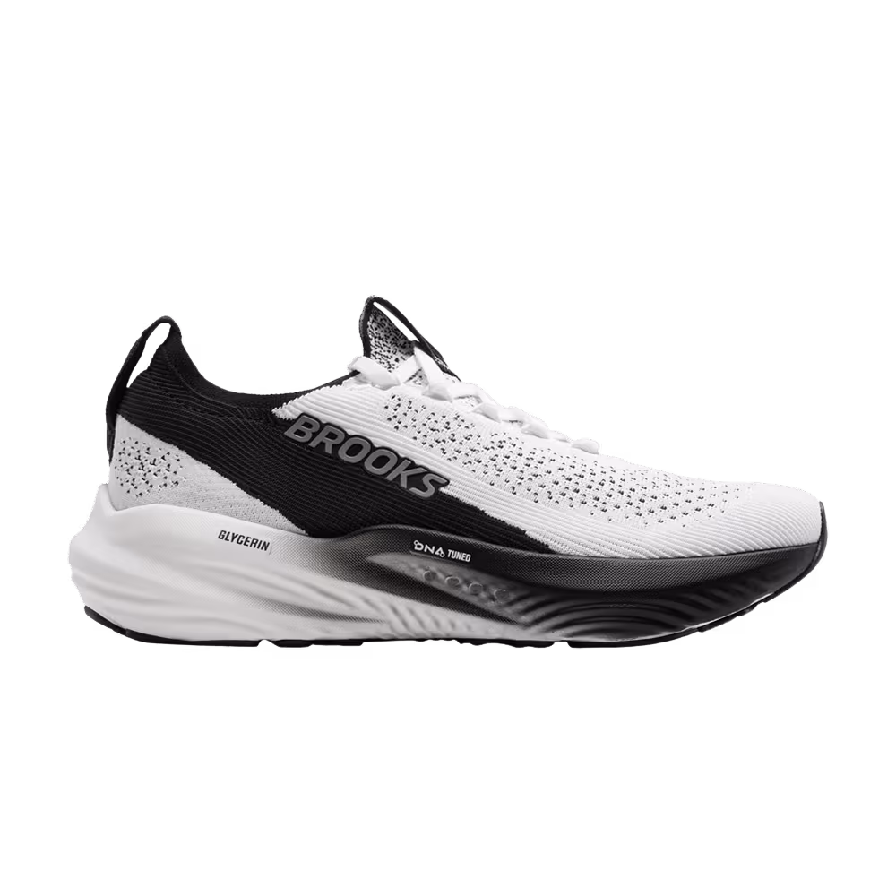 Brooks Women's Glycerin StealthFit 22 White Grey Black
