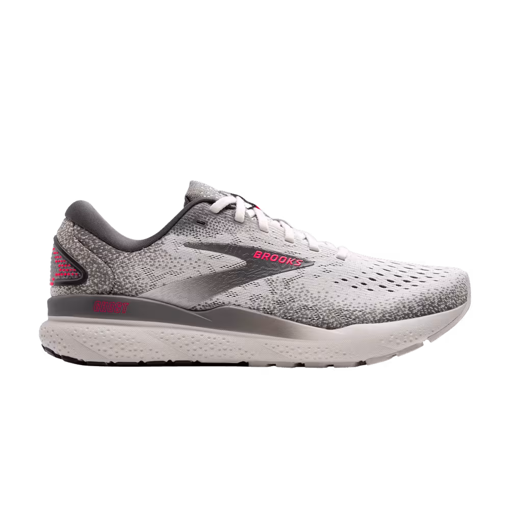 Brooks Women's Ghost 16 Grey Gargoyle Pink