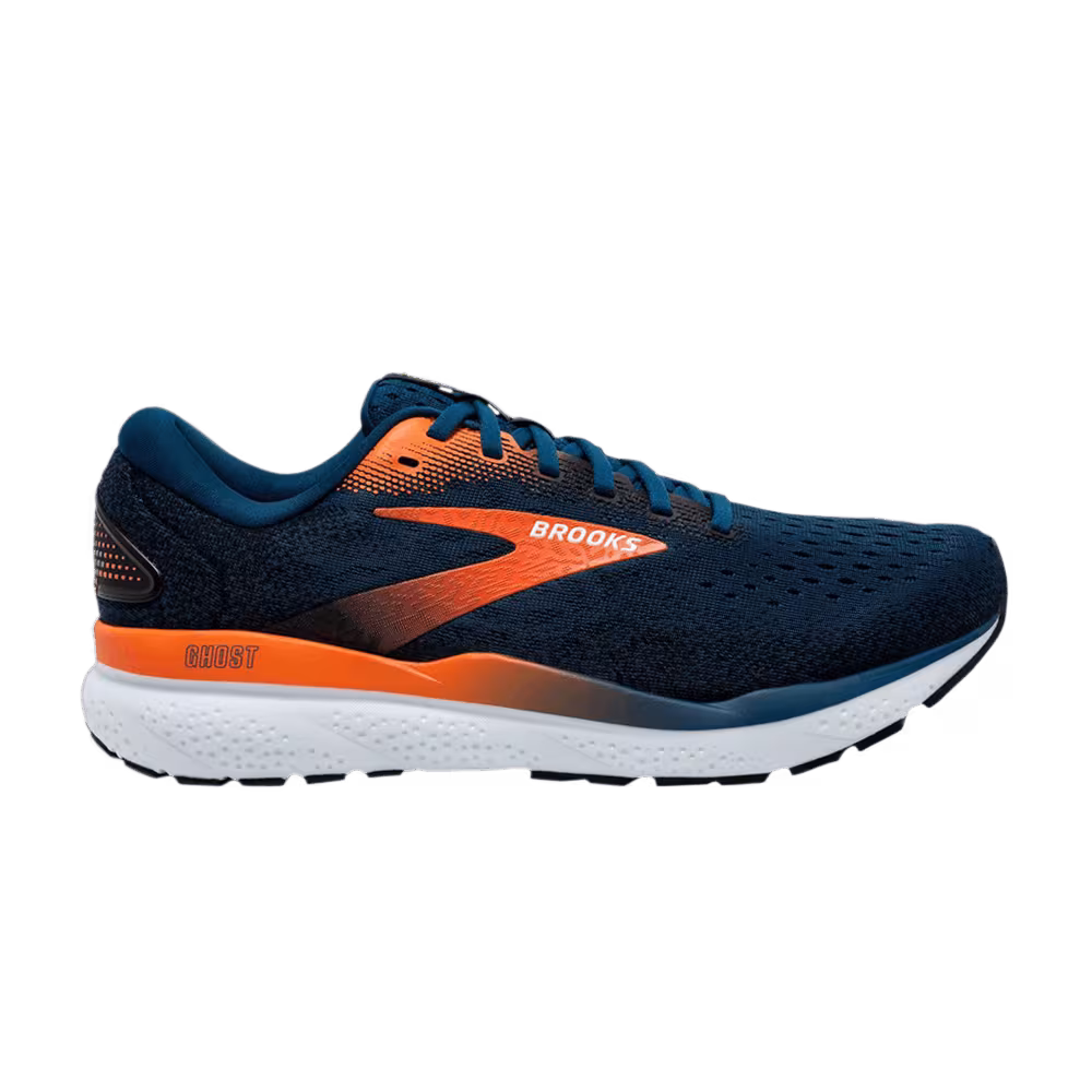 Brooks Ghost 16 Blue Opal Nasturtium