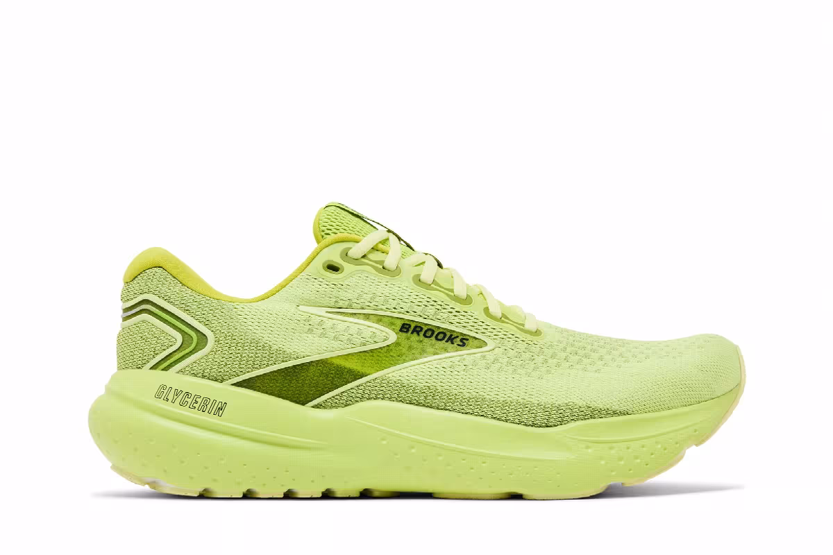 Brooks Glycerin 21 Lovebird Pale Yellow Lime, view 2
