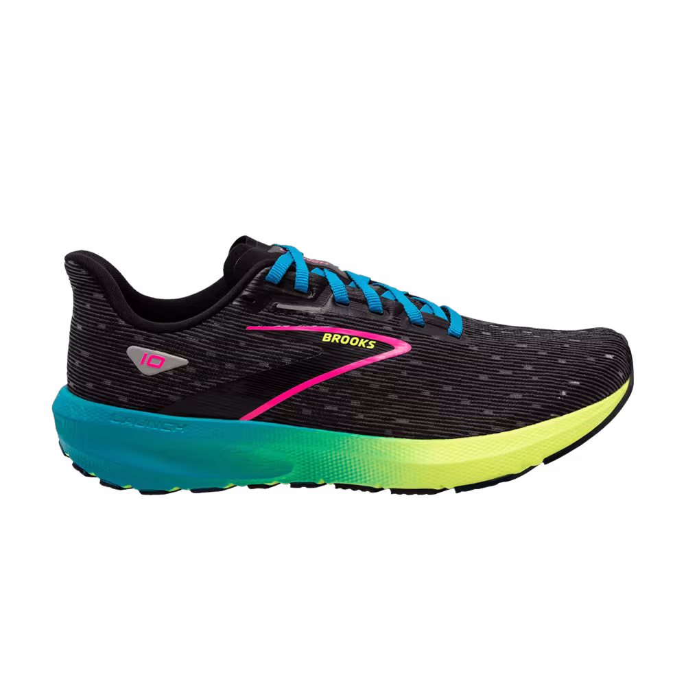 Brooks Women's Launch 10 Black Nightlife Blue