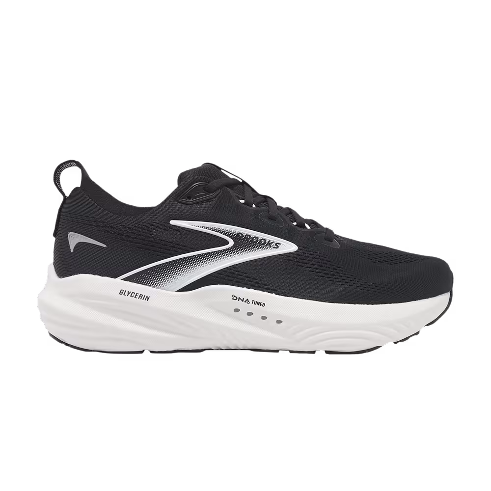 Brooks Glycerin 22 2E Wide Black Grey White
