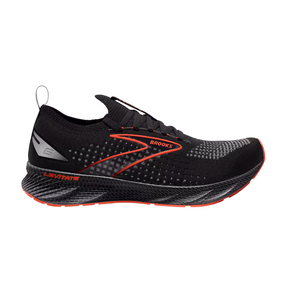 Brooks Levitate StealthFit 6 Black Spicy Orange