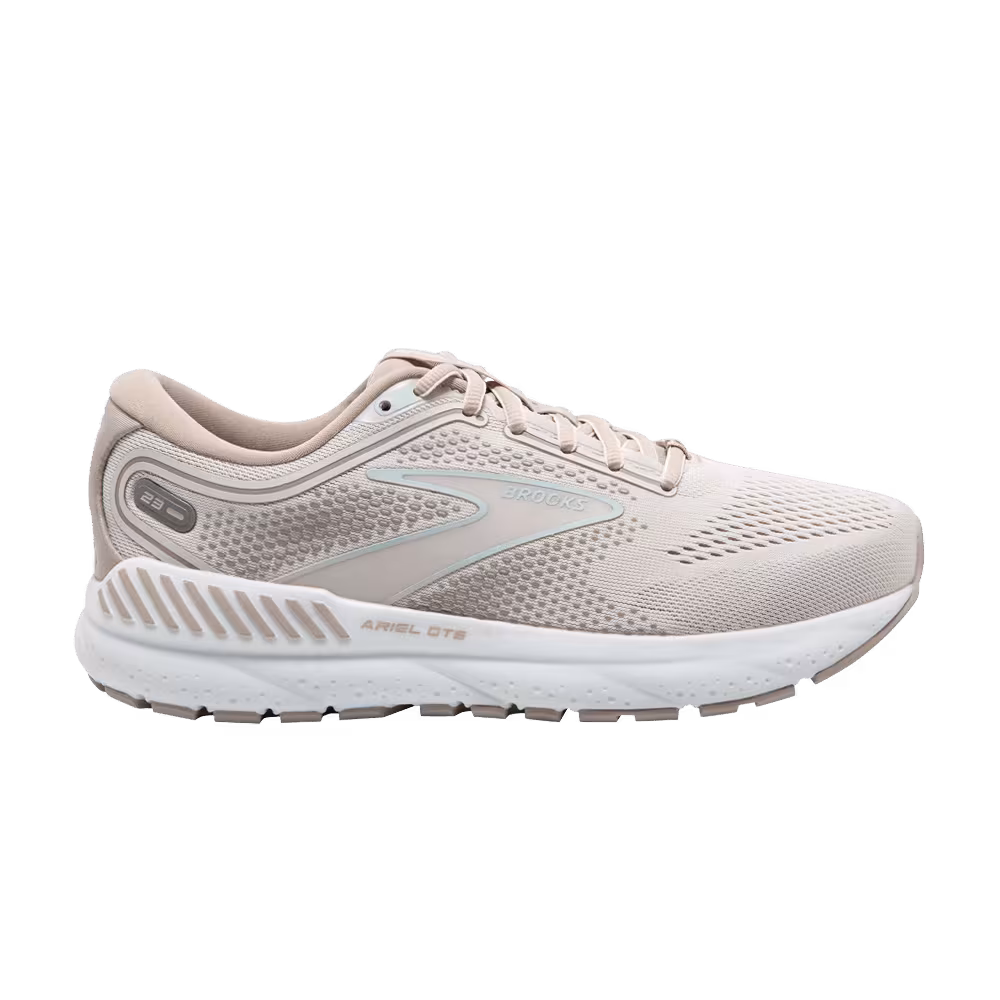 Brooks Women's Ariel GTS 23 Wide Chateau Grey White Sand