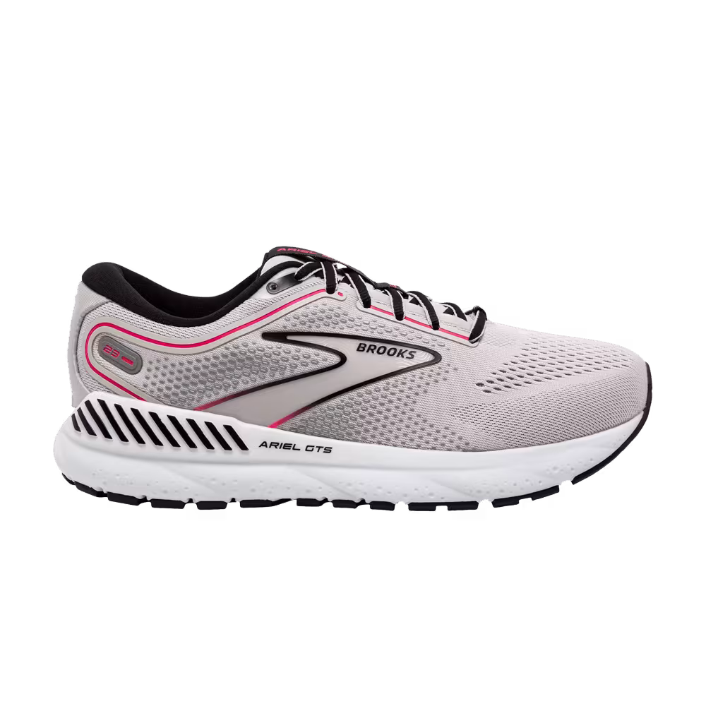 Brooks Women's Ariel GTS 23 Wide Grey Black Pink