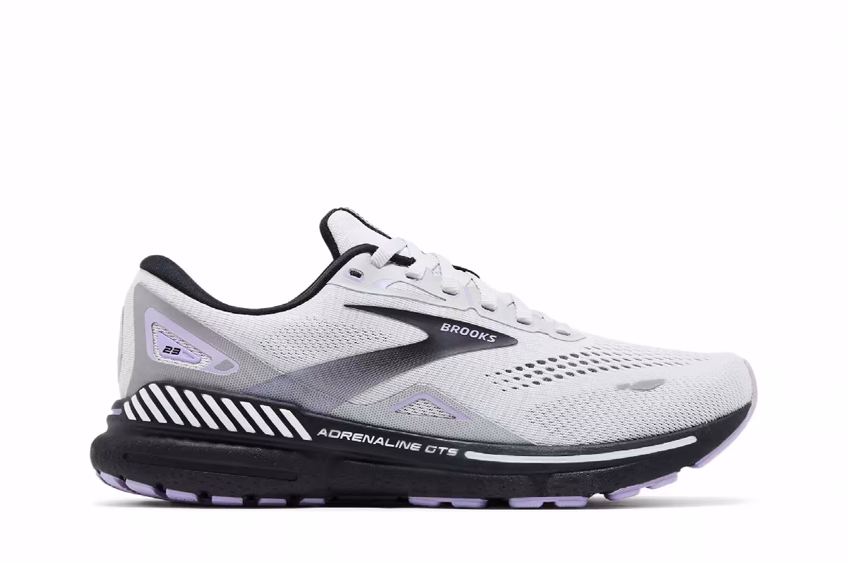Brooks Women's Adrenaline GTS 23 Grey Purple, view 2