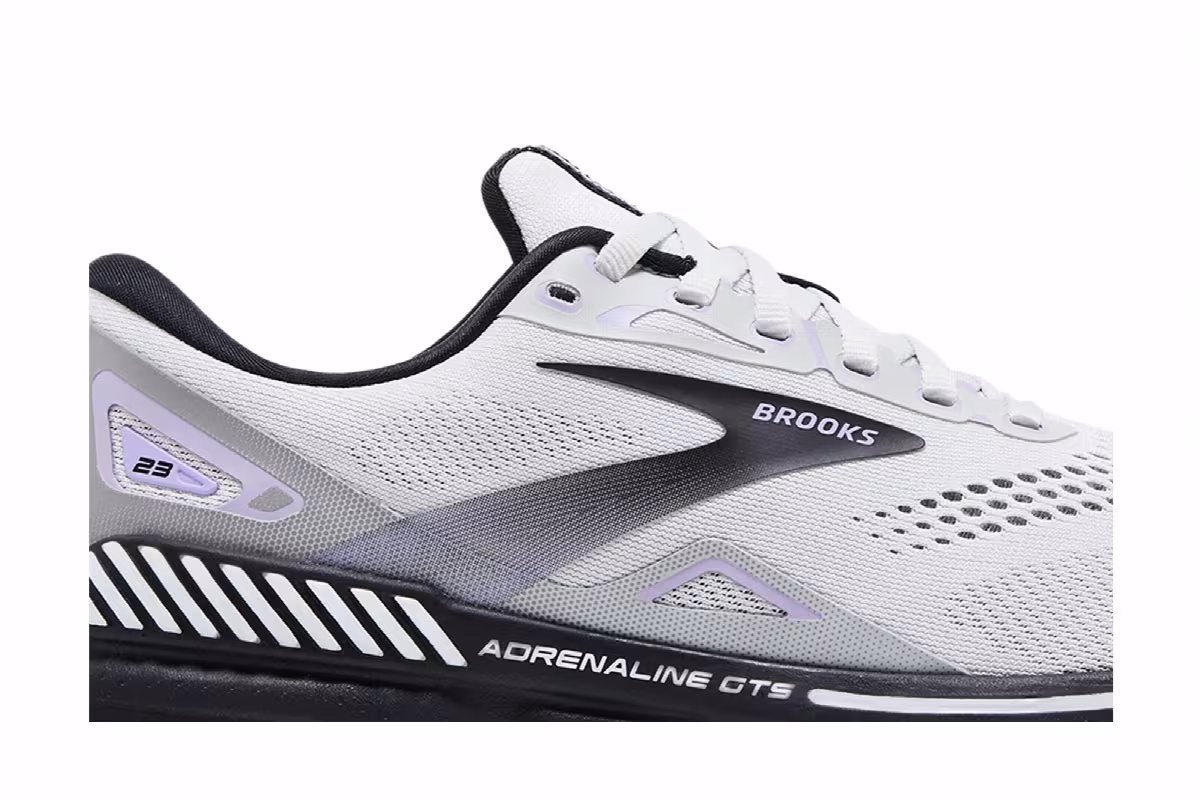 Brooks Women's Adrenaline GTS 23 Grey Purple, view 3