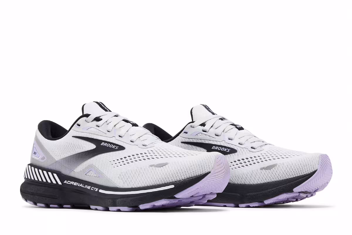 Brooks Women's Adrenaline GTS 23 Grey Purple, view 9