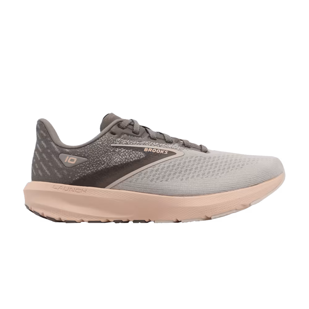 Brooks Women's Launch 10 Grey Pale Peach