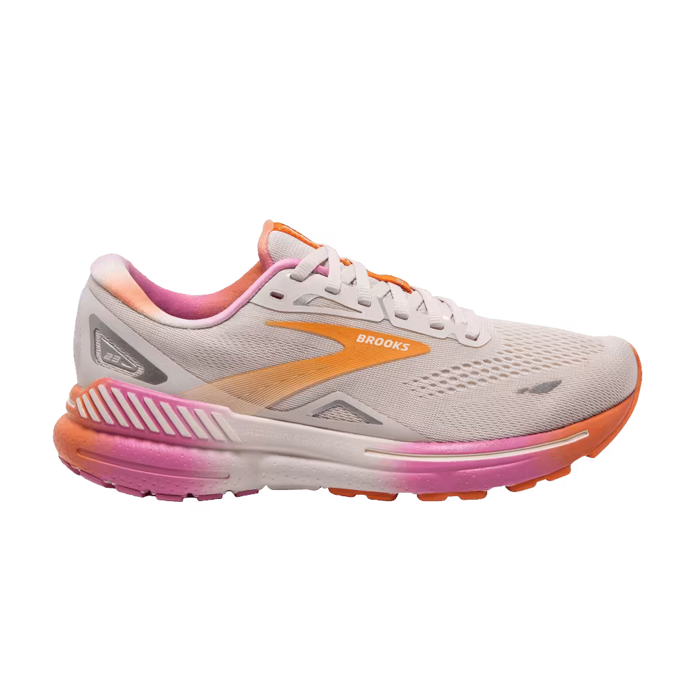 Brooks Women's Adrenaline GTS 23 White Sand Fuchsia