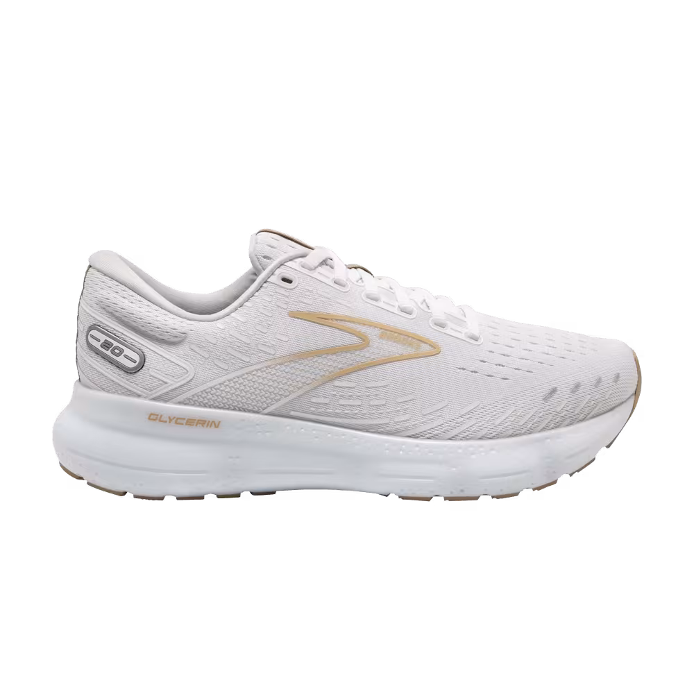 Brooks Women's Glycerin 20 White Khaki