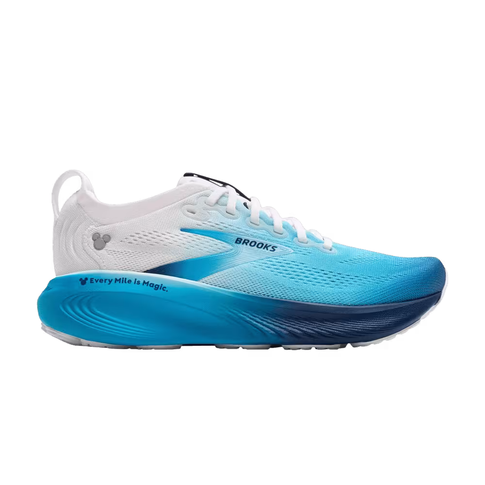 runDisney x Brooks Adrenaline GTS 25 White Blue