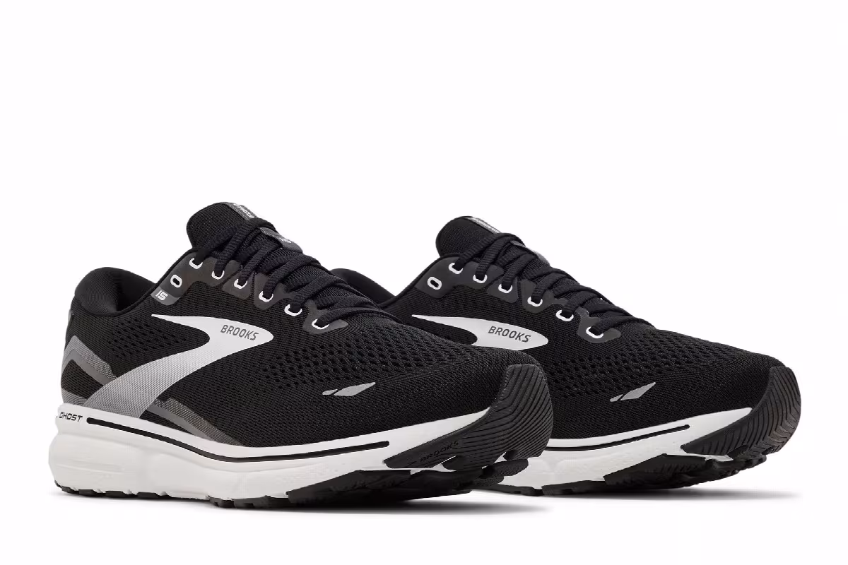 Brooks Ghost 15 2E Wide Black Blackened Pearl, view 9
