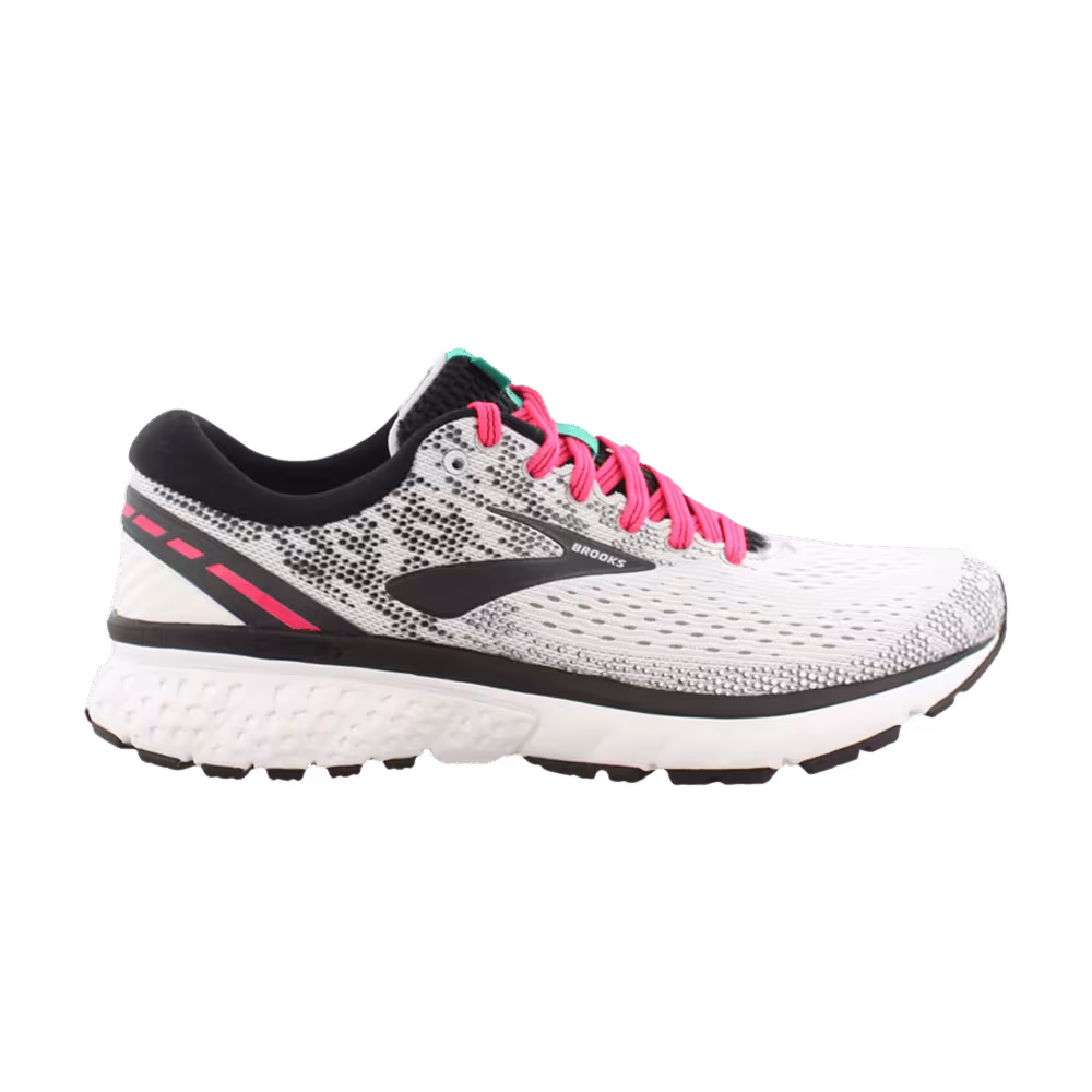 Brooks Women's Ghost 11 White Black Pink