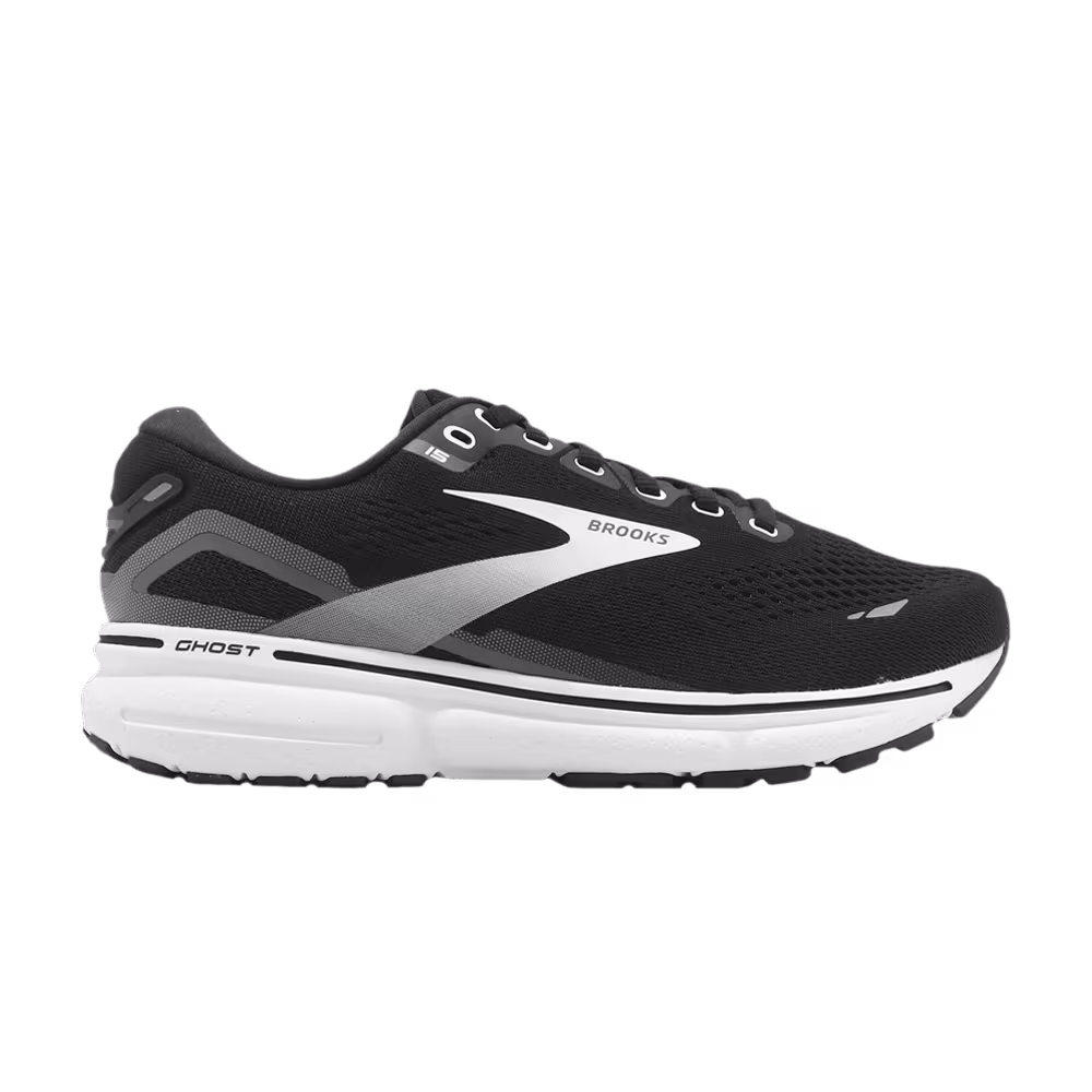 Brooks Women's Ghost 15 Wide Black Blackened Pearl