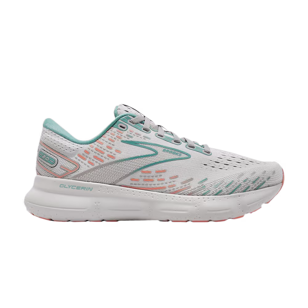Brooks Women's Glycerin 20 Wide Oyster Latigo Bay