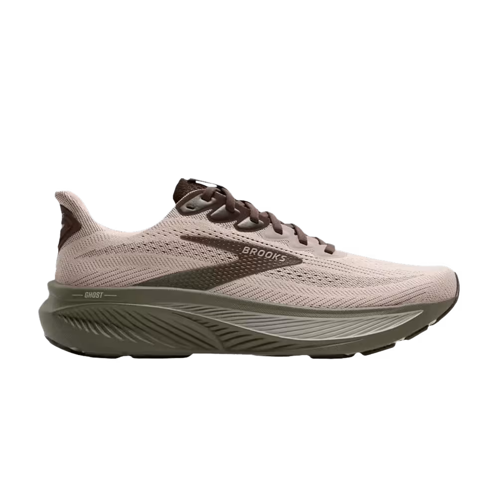 Brooks Ghost 17 Chateau Gray Brown Olive