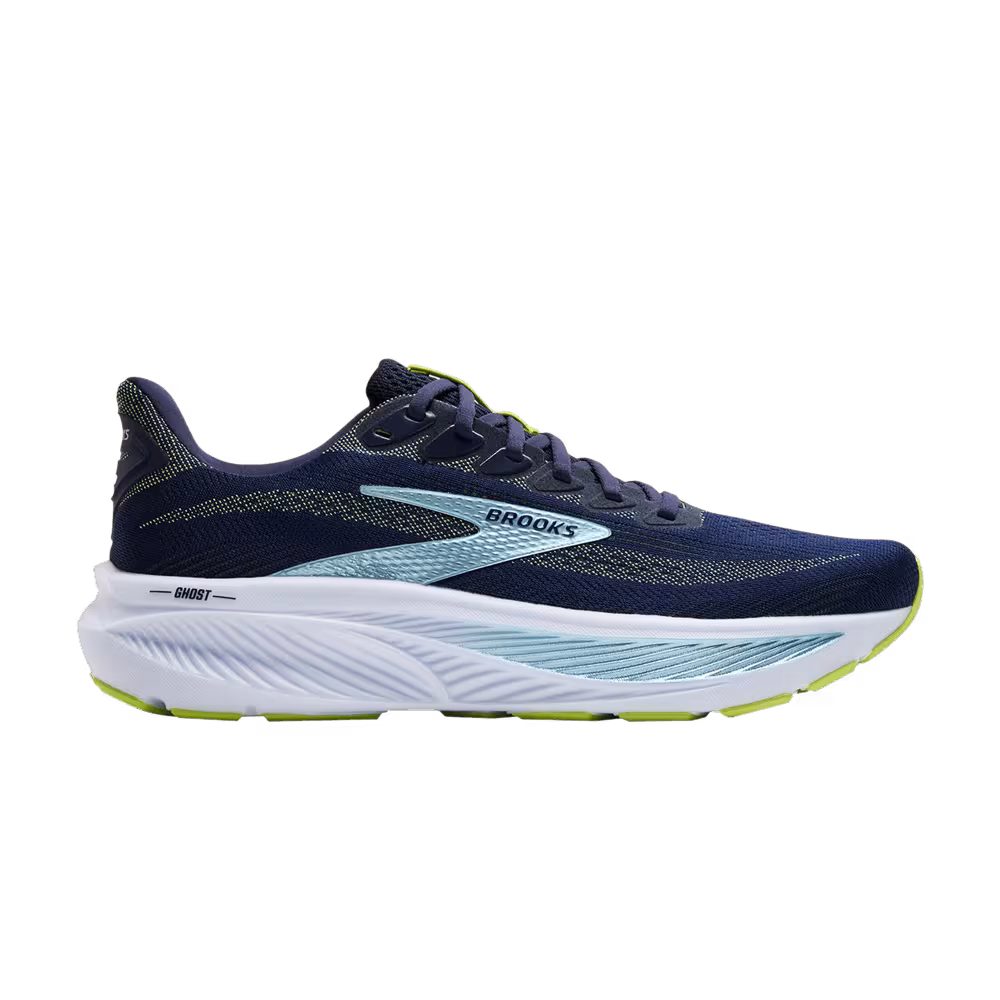 Brooks Ghost 17 Peacoat Lime Blue