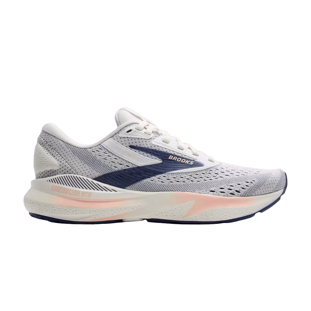 Brooks Women's Adrenaline GTS 24 Grey Blue Ribbon Peach