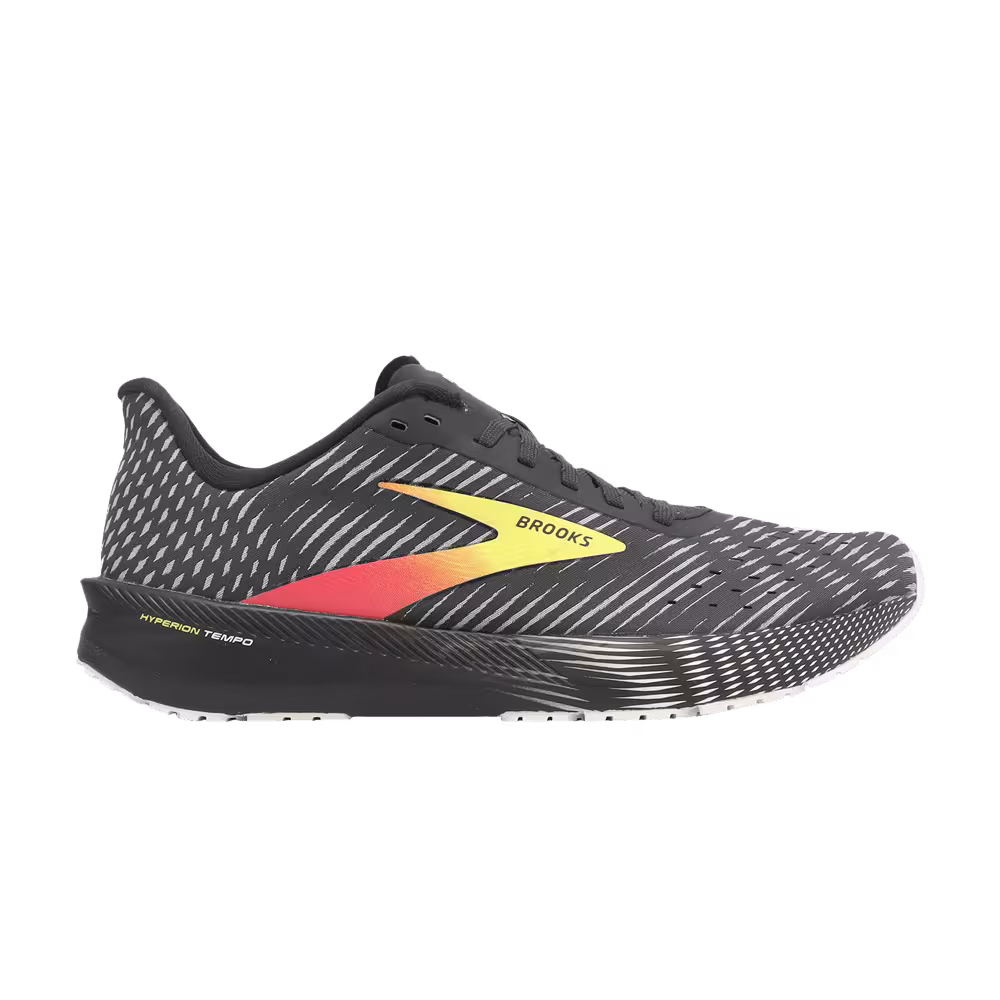 Brooks Hyperion Tempo Black Red Yellow Gradient