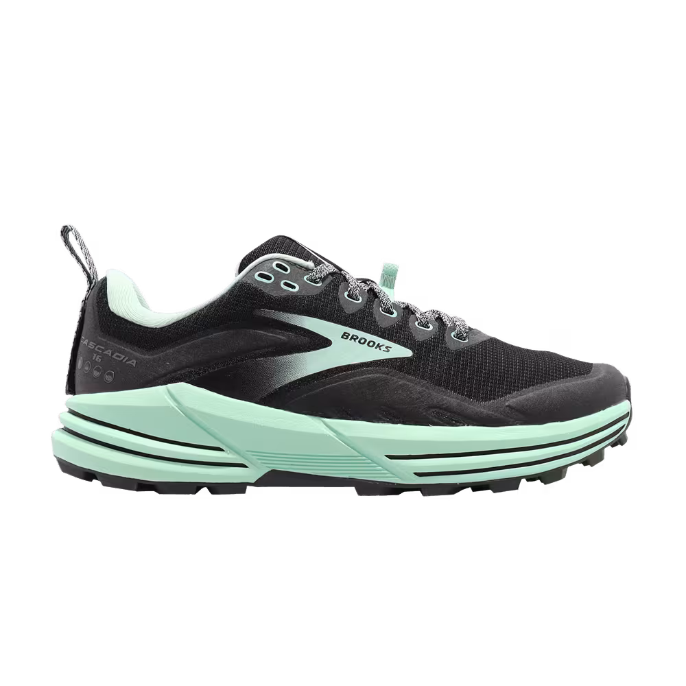 Brooks Women's Cascadia 16 Wide Black Yucca
