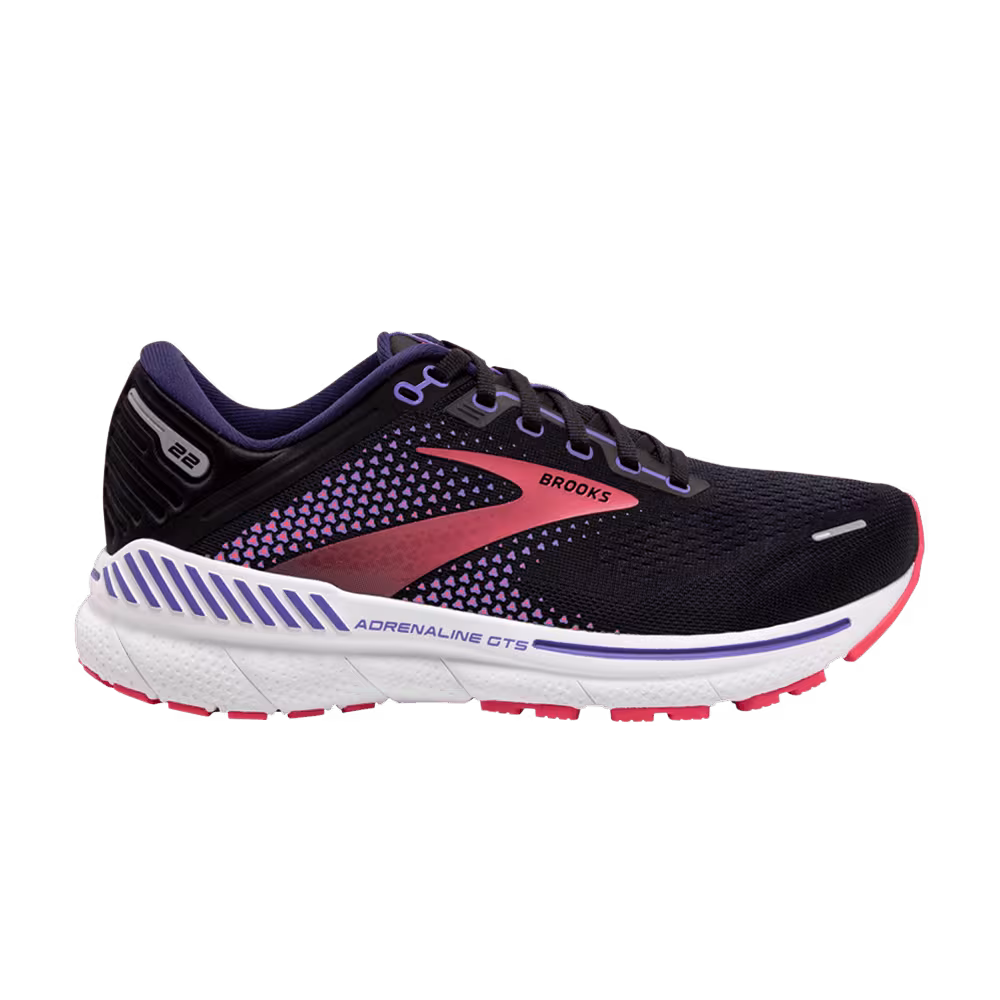 Brooks Women's Adrenaline GTS 22 Black Purple Coral