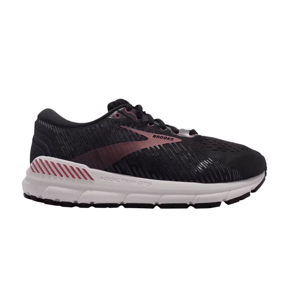 Brooks Women's Addiction GTS 15 2E Extra Wide Black Pink