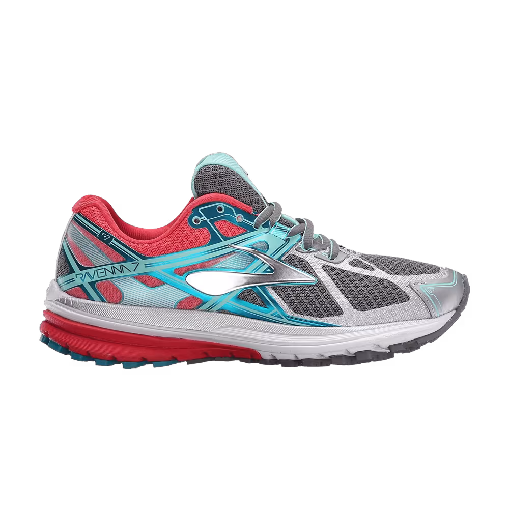 Brooks Women's Ravenna 7 D Wide Smoked Pearl Paradise Pink