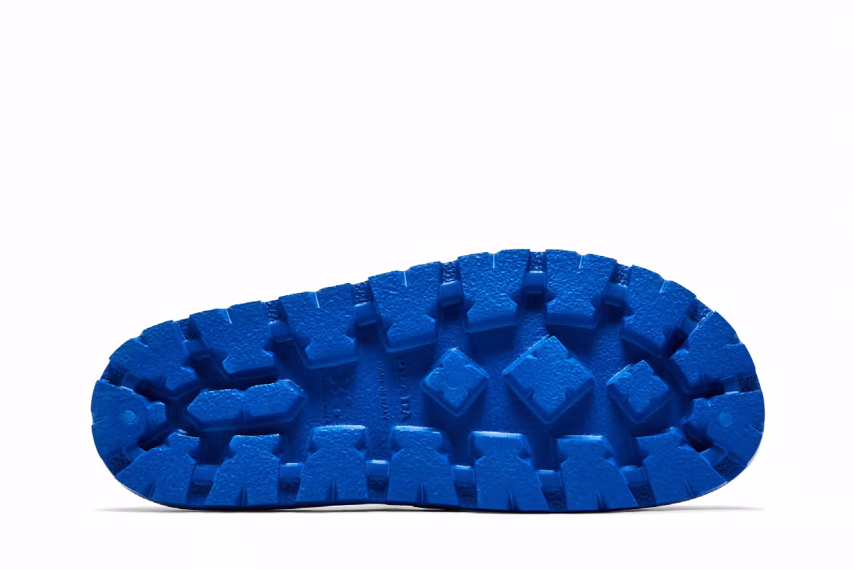 Prada Rubber Slide Sapphire Blue, view 5