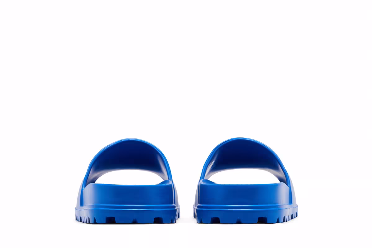 Prada Rubber Slide Sapphire Blue, view 7