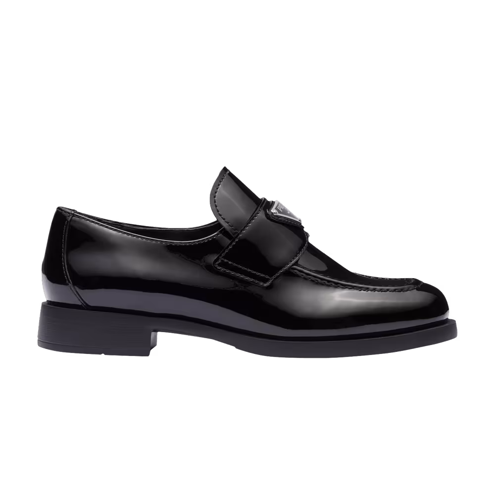 Prada Women's Patent Leather Loafer Black