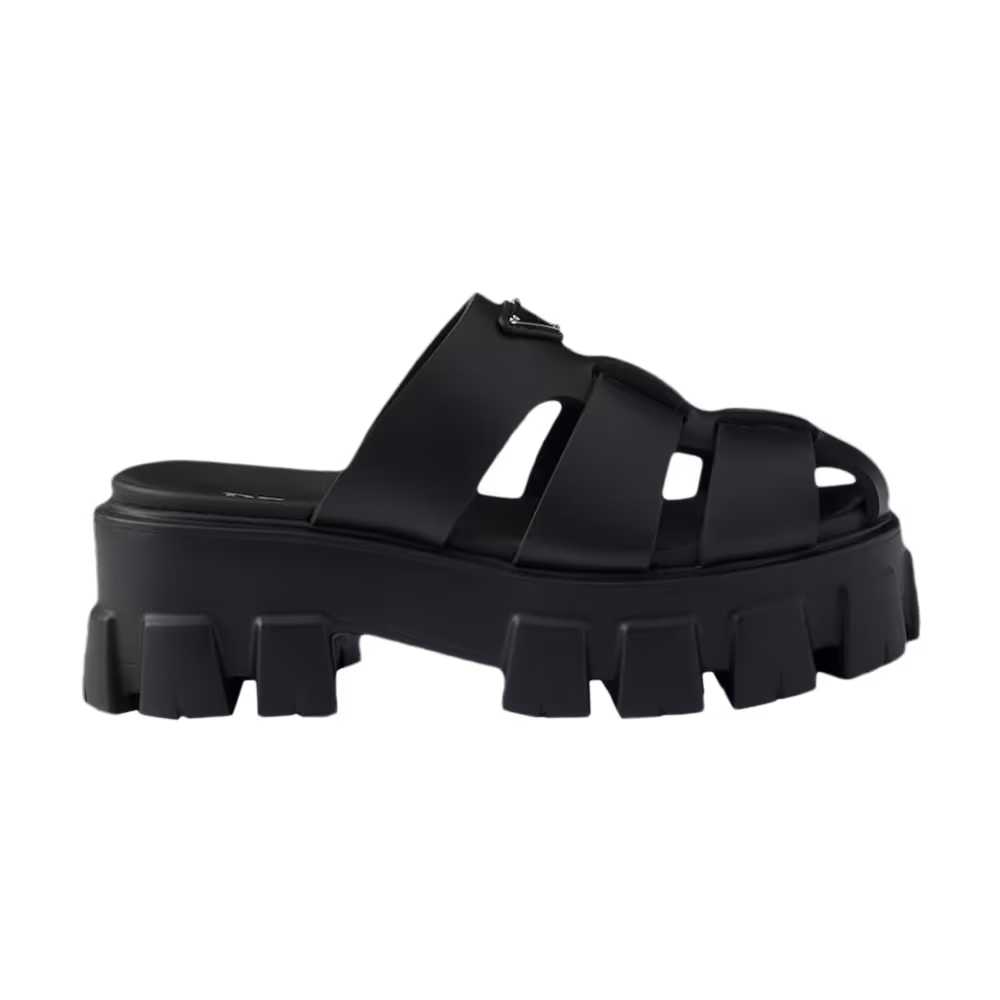 Prada Women's Monolith Mule Black