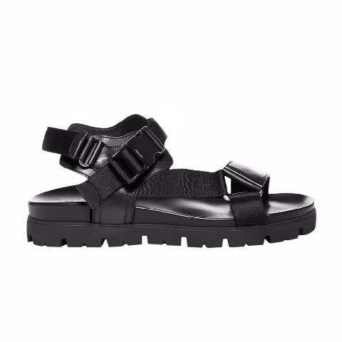 Prada Buckle Tape Sandal 'Black'