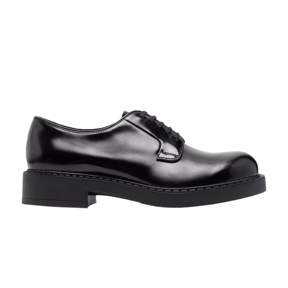 Prada Lace Up Derby Black