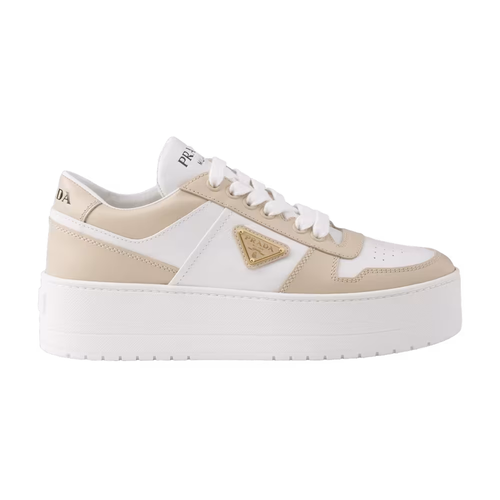 Prada Women's Downtown Leather Desert White