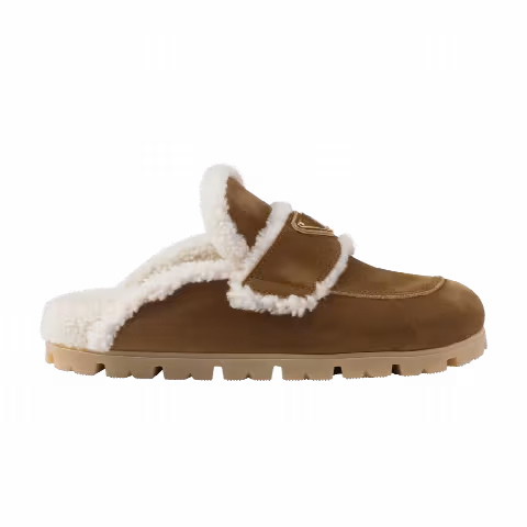 Prada Wmns Shearling Slipper 'Cinnamon'