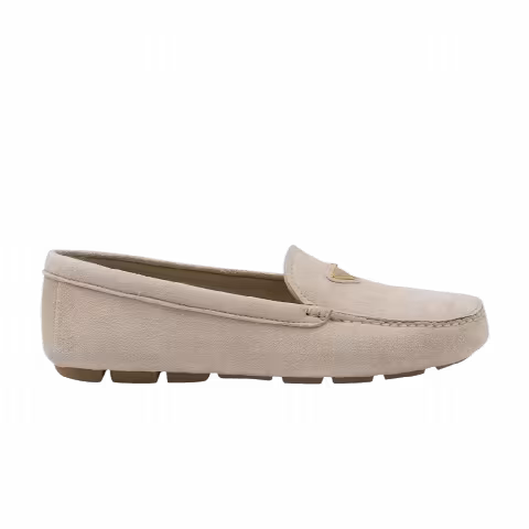 Prada Wmns Suede Driving Loafer 'Pumice Stone'