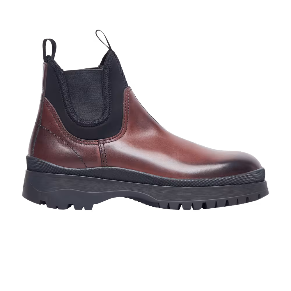 Prada Blixxen Ankle Boot Brown