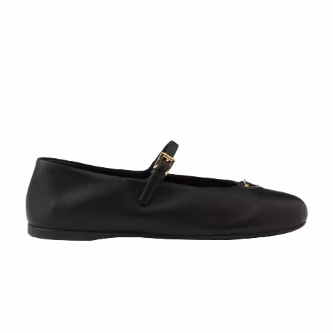 Prada Wmns Nappa Leather Ballerinas 'Black'