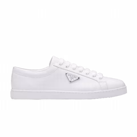 Prada Brushed Leather Sneaker 'White'