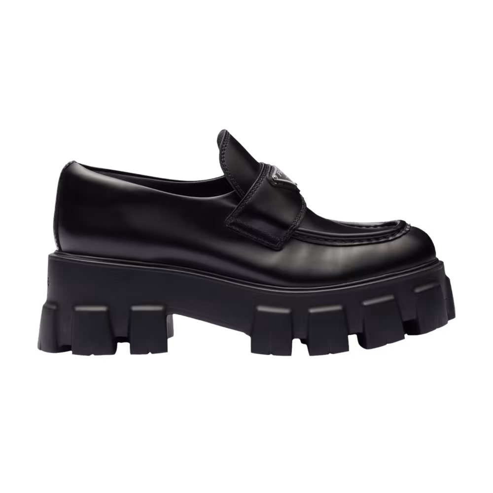 Prada Women's Monolith Loafer Black
