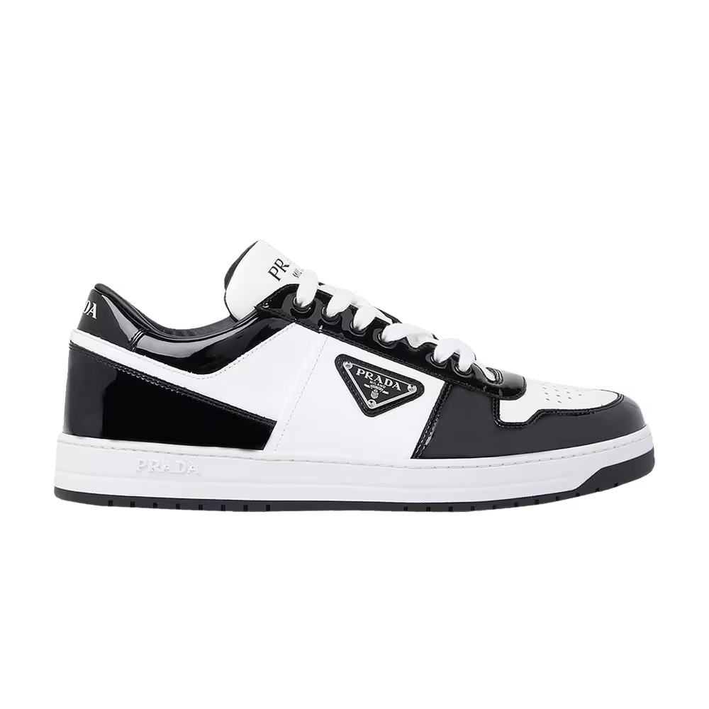 Prada Downtown Leather Black White Patent