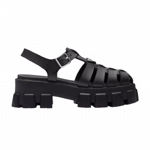 Prada Wmns Foam Rubber Sandal 'Black'